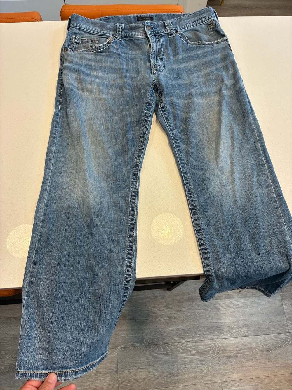 Silver Jeans Co. Zac Jeans Size W34/L30 Blue Faded